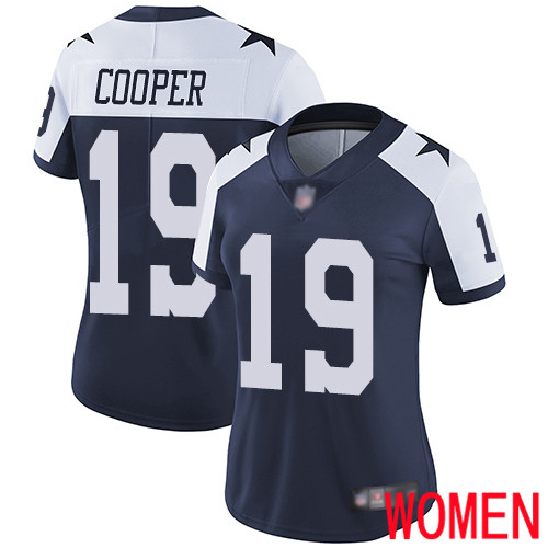 Women Dallas Cowboys Limited Navy Blue Amari Cooper Alternate #19 Vapor Untouchable Throwback NFL Jersey->dallas cowboys->NFL Jersey